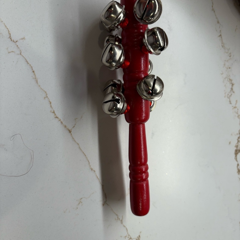 Red Jingle Bell Rattle - Picture 9 of 9